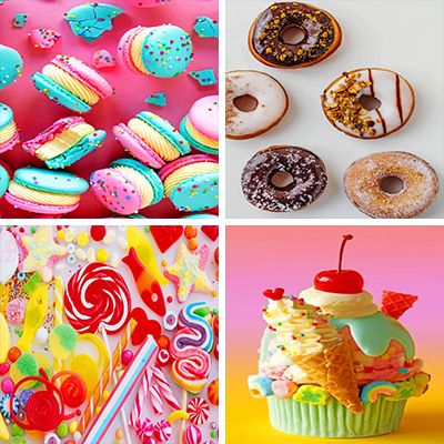 sweets paint by numbers
