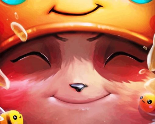 Teemo Close Up paint by numbers