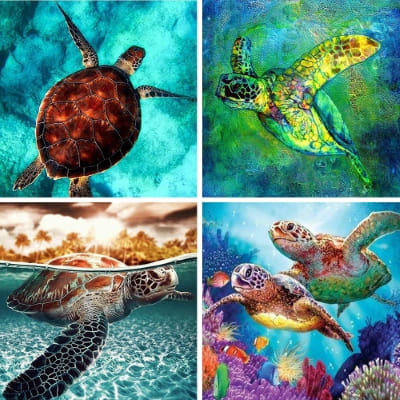 turtles paint by numbers