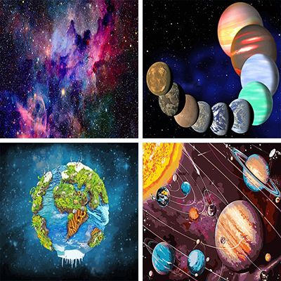 Universe paint by numbers