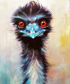 Emu Bird Art paint by numbers
