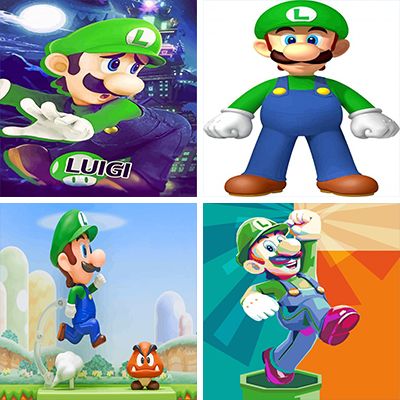 luigi paint by numbers