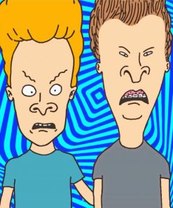 Beavis And Butthead Characters paint by numbers