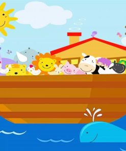Aesthetic Noahs Ark Children paint by numbers