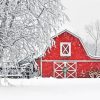 Snow Barn paint by numbers