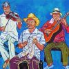 Cuban musicians paint by numbers