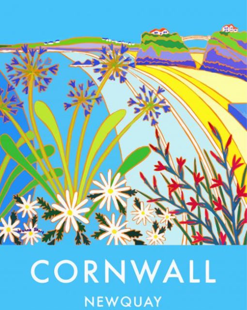 Newquay Illustration paint by numbers