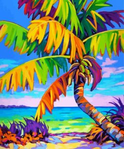 Tropical Tree paint by numbers