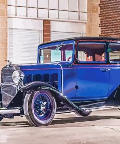 Blue 32 Chevy paint by numbers