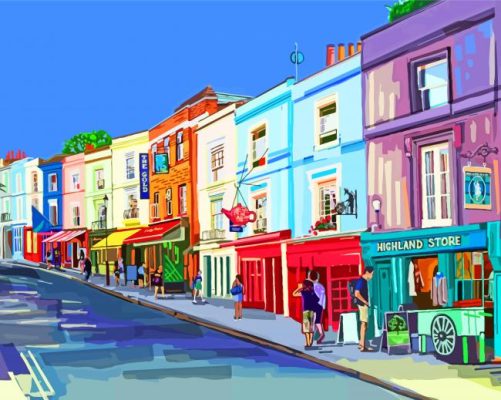 Aesthetic Portobello Road  paint by numbers