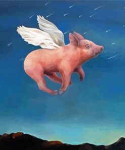 Flying Pig paint by numbers