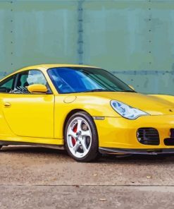 Yellow 996 Turbo paint by numbers