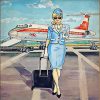 Flight Attendant paint by numbers