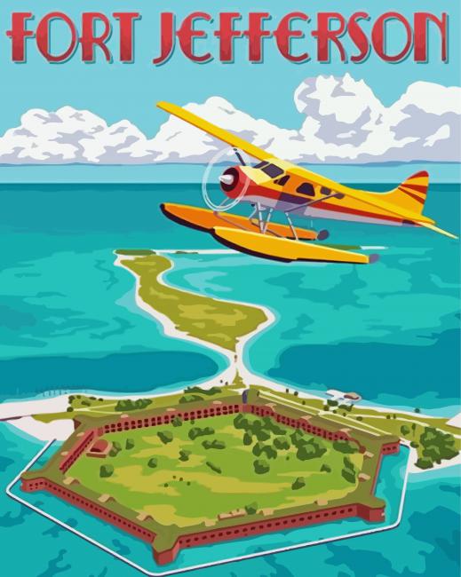 Fort Jefferson paint by numbers