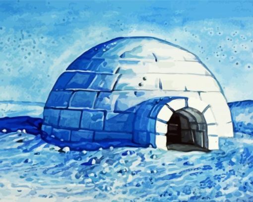 Aesthetic Igloo paint by numbers