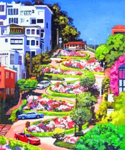 Lombard Street paint by numbers
