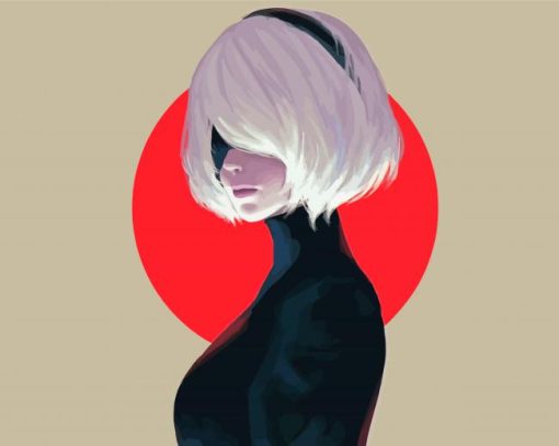 Nier Automata Character paint by numbers