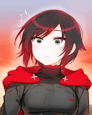 Ruby Rose RWBY paint by numbers