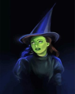 Elphaba The Wicked Witch  paint by numbers