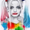 Crazy Harley Quinn paint by numbers
