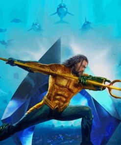 Aquaman Jason Momoa paint by numbers