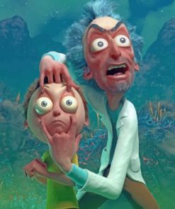 Crazy Rick And Morty Paint By Numbers