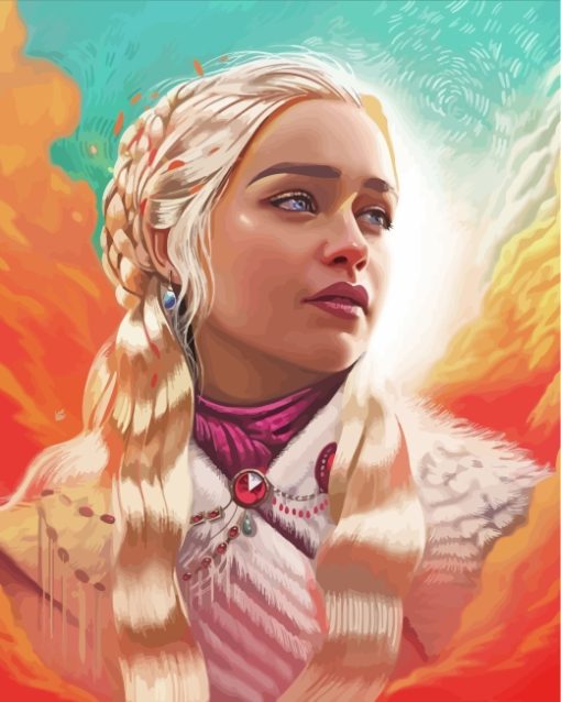 Daenerys-Targaryen-dragon-lady-paint-by-numbers