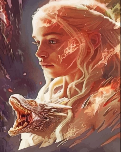 Daenerys Targaryen Mother Of Dragons Paint By Numbers