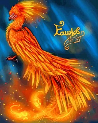 Fantasy Fawkes paint by numbers