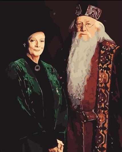 Minerva And Dumbledore paint by numbers