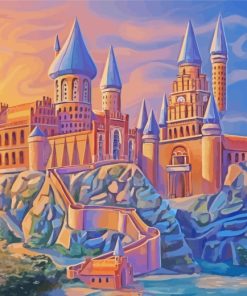 Hogwarts Castle Art paint by numbers