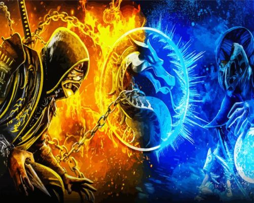 Mortal Kombat Game Art Paint By Numbers