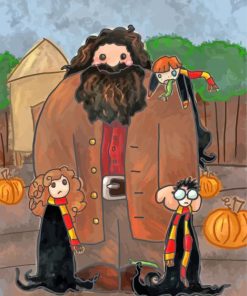 Rubeus Hagrid And Harry Potter Paint By Numbers