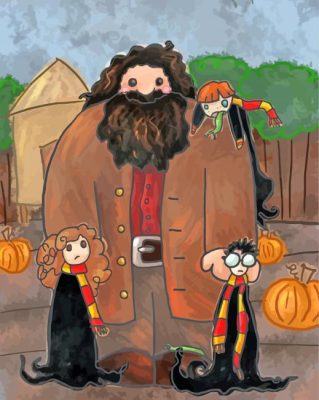 Rubeus Hagrid And Harry Potter  Paint By Numbers