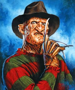 Scary Freddy Krueger Paint By Numbers