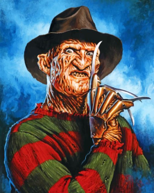 Scary Freddy Krueger Paint By Numbers