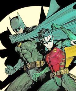 Aesthetic Batman And Robin Paint By Numbers