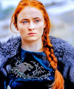 Aesthetic Sansa Stark Paint By Numbers