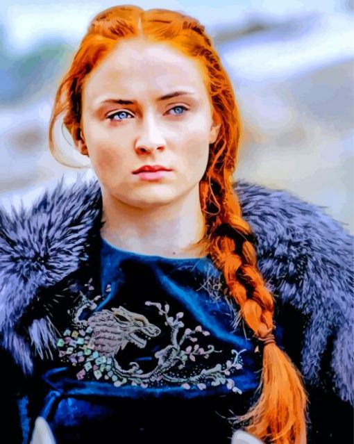 Aesthetic Sansa Stark Paint By Numbers