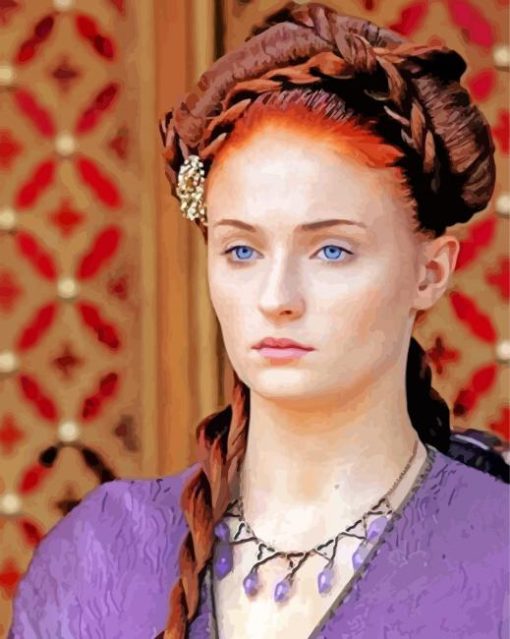 Beautiful Sansa Stark Paint By Numbers