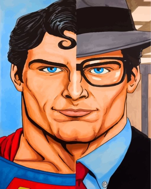 Clark Kent Superman Paint By Numbers
