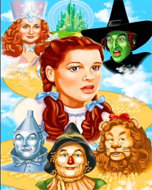 Dorothy And The Wizard Of Oz paint by numbers