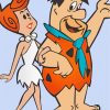 Fred Flintstone And His Wife Paint By Numbers