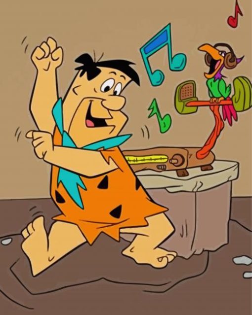 Fred Flintstone Paint By Numbers