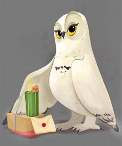 Hedwig Bird Animal paint by numbers