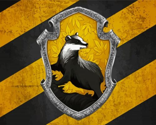 Hufflepuff Logo paint by numbers
