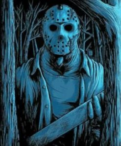 Scary Jason paint by numbers