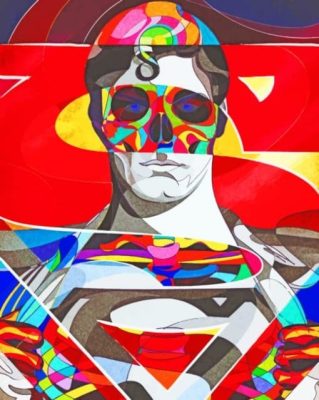 Superman Psychedelic  Paint By Numbers