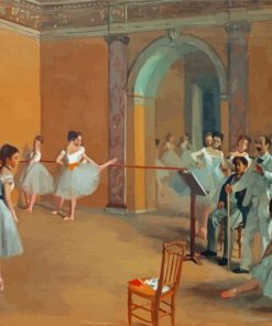 Degas Ballet Dancers In Class paint by numbers