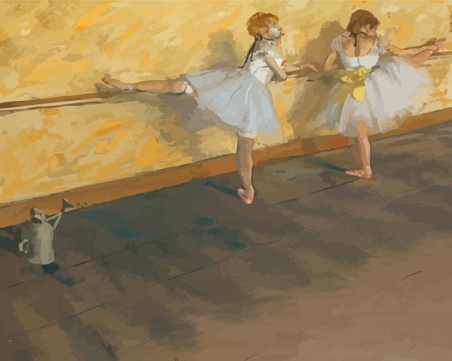 Degas Ballet Dancers paint by numbers